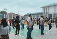 Senam Pagi Bangun Sinergi di Balik Tembok Lapas Gunungsitoli